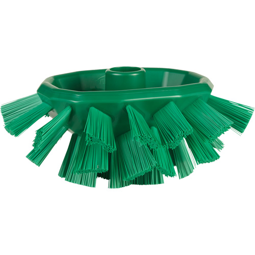 Brosse UST pour cuves, Soies Ferme, Longueur de 7-1/2", Vert Sécurité Médic