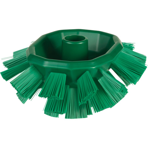 Brosse UST pour cuves, Soies Ferme, Longueur de 7-1/2", Vert Sécurité Médic