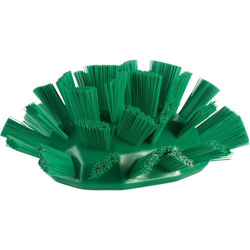 Brosse UST pour cuves, Soies Ferme, Longueur de 7-1/2", Vert Sécurité Médic