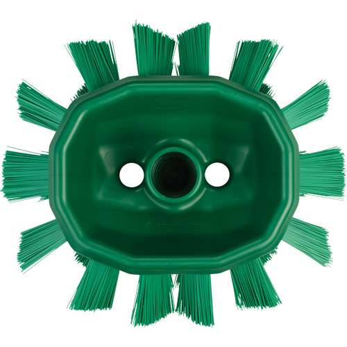 Brosse UST pour cuves, Soies Ferme, Longueur de 7-1/2", Vert Sécurité Médic