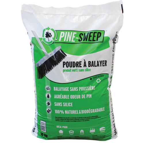 Pine Sweep Biodegradable Sweeping Compound, Bag, 22 lbs. (10 kg) Sécurité Médic