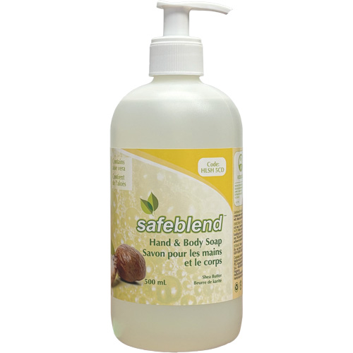 Savon au beurre de karit&eacute; pour les mains et le corps, Liquide, 500 ml, Parfum&eacute; Sécurité Médic