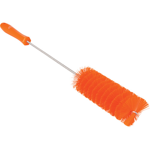 Tube Brush, Medium Bristles, 19-7/10" Long, Orange Sécurité Médic