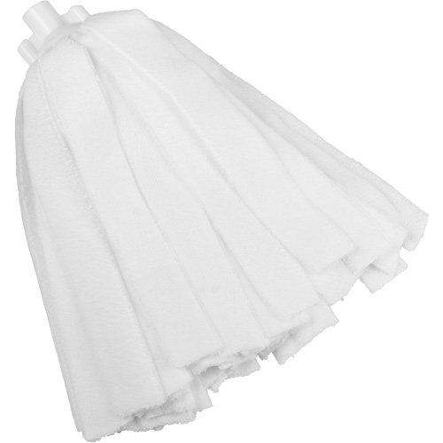 Socket Mop, White, Microfibre, Cut Style Sécurité Médic