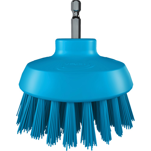 HyDrive Round Drill Brush, Extra Stiff Bristles, 3-1/10" Long, Blue Sécurité Médic