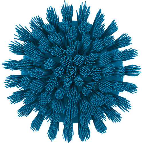 HyDrive Round Drill Brush, Extra Stiff Bristles, 3-1/10" Long, Blue Sécurité Médic
