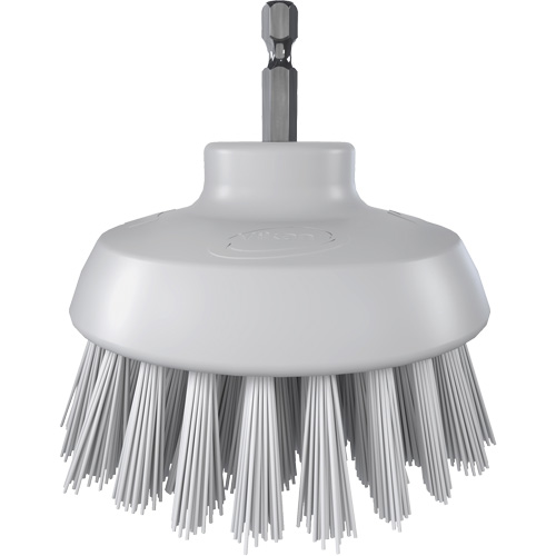 HyDrive Round Drill Brush, Extra Stiff Bristles, 3-1/10" Long, White Sécurité Médic