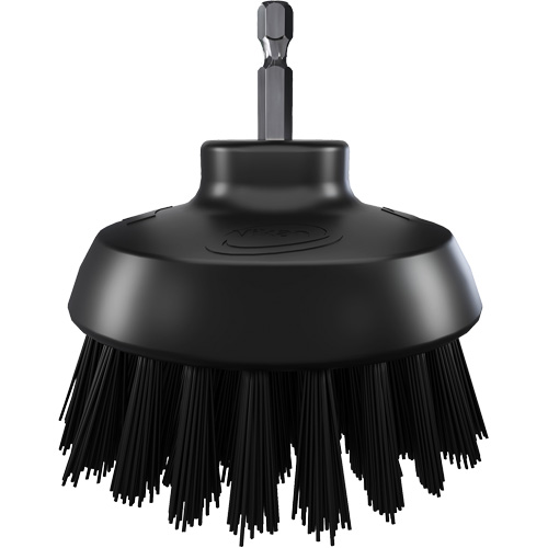 HyDrive Round Drill Brush, Extra Stiff Bristles, 3-1/10" Long, Black Sécurité Médic