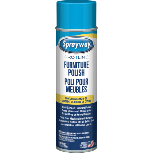 Pro Line Furniture Polish with Lemon Oil, 19 oz., Aerosol Can Sécurité Médic