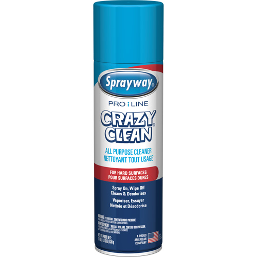Nettoyant tout usage Pro Line Crazy Clean, 19 oz., Canette a&eacute;rosol Sécurité Médic