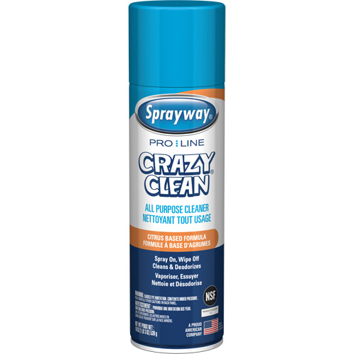 Nettoyant tout usage Pro Line Crazy Clean, 19 oz., Canette a&eacute;rosol Sécurité Médic