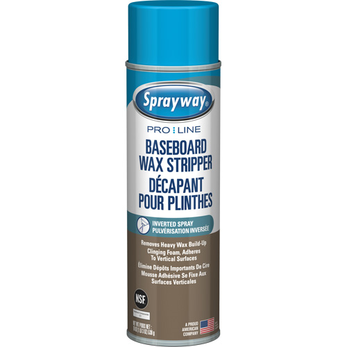 Baseboard Wax Stripper with Clinging Foam, 19 oz., Aerosol Can Sécurité Médic