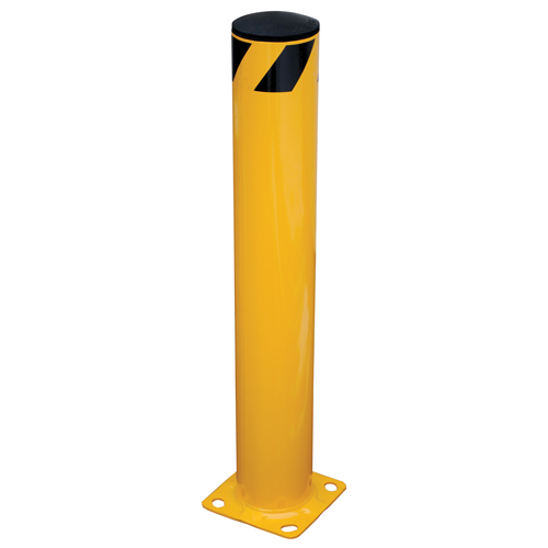 Safety Bollard, Steel, 36" H x 5.5" W, Yellow Sécurité Médic