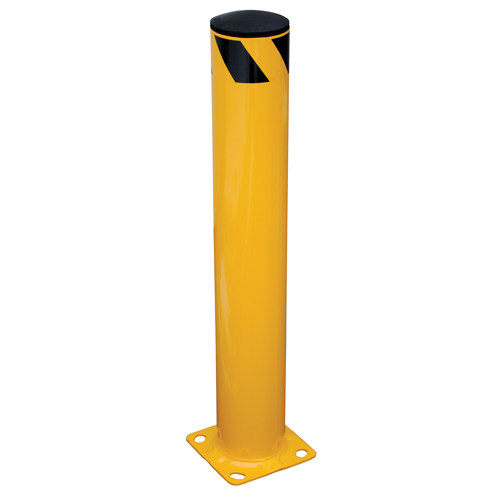 Safety Bollard, Steel, 36" H x 5.5" W, Yellow Sécurité Médic