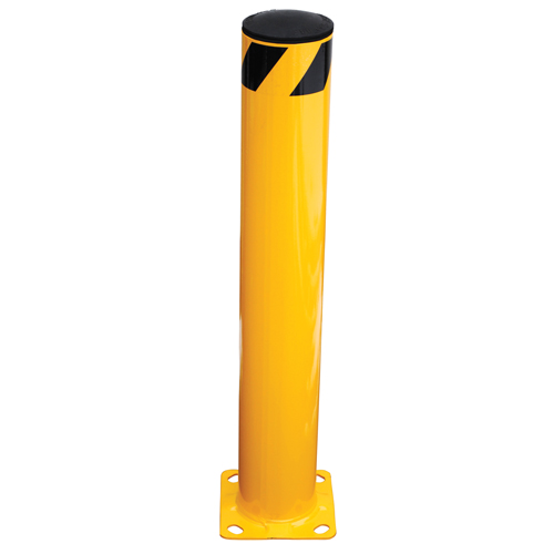 Safety Bollard, Steel, 36" H x 5.5" W, Yellow Sécurité Médic