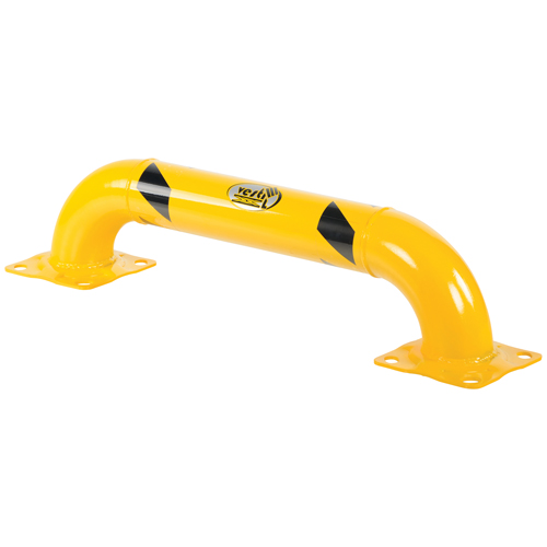 Low Profile Rack Guards, 3' W x 0.75' H, Yellow Sécurité Médic