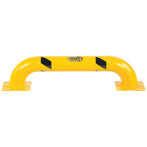 Low Profile Rack Guards, 3' W x 0.75' H, Yellow Sécurité Médic