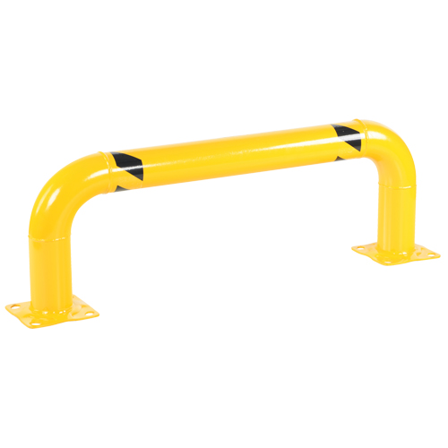 Low Profile Rack Guards, 4' W x 1.4' H, Yellow Sécurité Médic