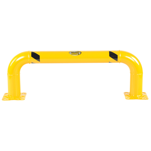Low Profile Rack Guards, 4' W x 1.4' H, Yellow Sécurité Médic