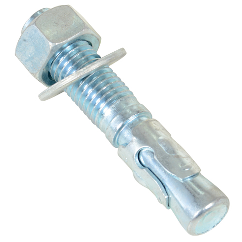 Wedge Bolt Anchor, Zinc Plated, 3/4" x 4-1/4" Sécurité Médic