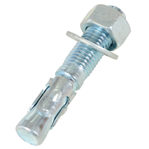 Wedge Bolt Anchor, Zinc Plated, 3/4" x 4-1/4" Sécurité Médic