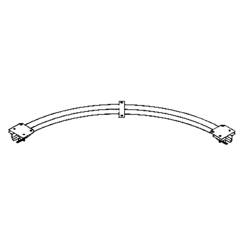 Ceiling Mounted 90° Curved Curtain Partition Track, 3' L Sécurité Médic