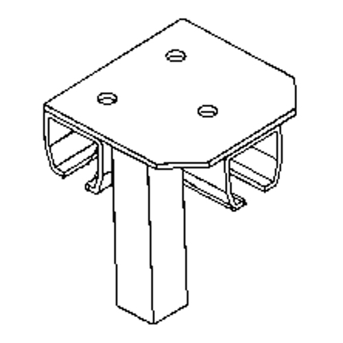 Floor Mount Curtain Partition Connector Sécurité Médic