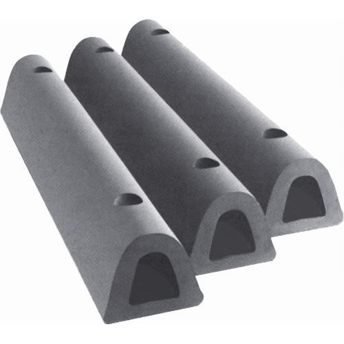 Extruded Rubber Dock Fenders, Rubber, 4-1/2" W x 24" L x 3-3/4" D Sécurité Médic