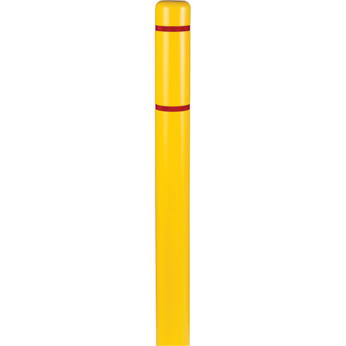 Polyethylene Bollard Covers, 4-1/2" Dia. x 52" L, Yellow Sécurité Médic