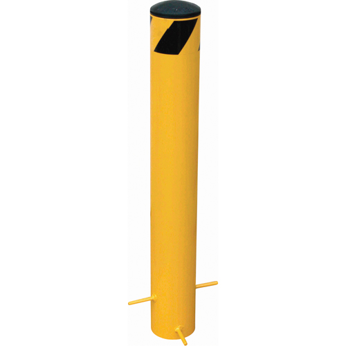 Bornes &agrave; couler, Acier, 42-1/2" h x 5-9/16" la, Jaune Sécurité Médic