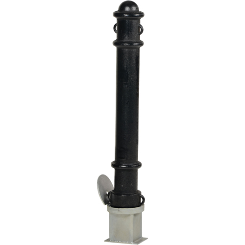 Bornes d&eacute;coratives amovibles, Acier, 40" h x 4-1/2" la, Noir Sécurité Médic