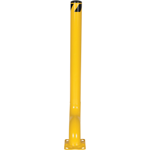 Borne d&eacute;sax&eacute;e, Acier, 54" h x 4-1/2" la, Jaune Sécurité Médic