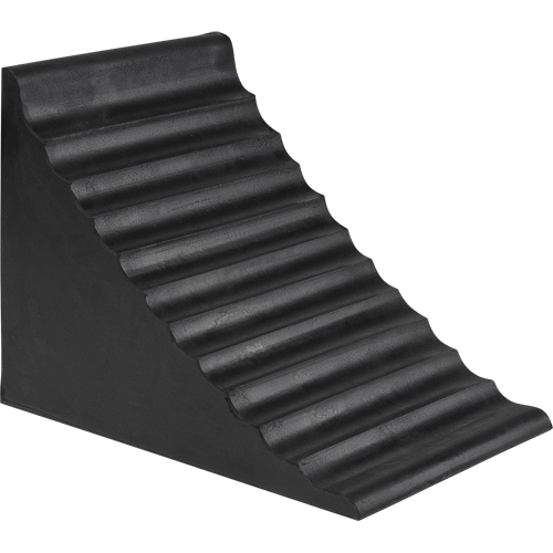 Wheel Chock, 9-7/8" x 7-1/8" x 7-1/2", Black Sécurité Médic