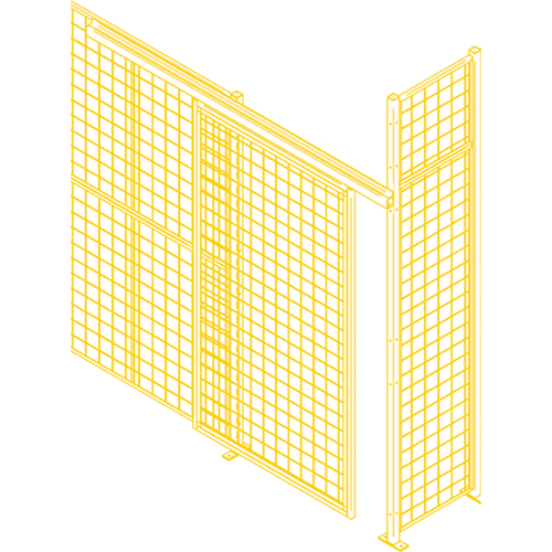 Wire Mesh Partition Components - Hardware Sécurité Médic