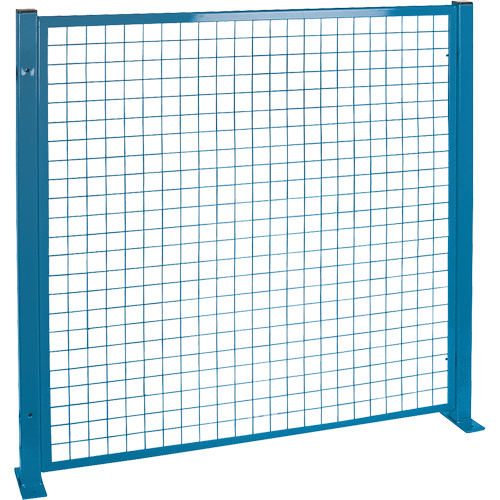 Perimeter Guards - Mesh Style, 4' H x 4' W, Blue Sécurité Médic