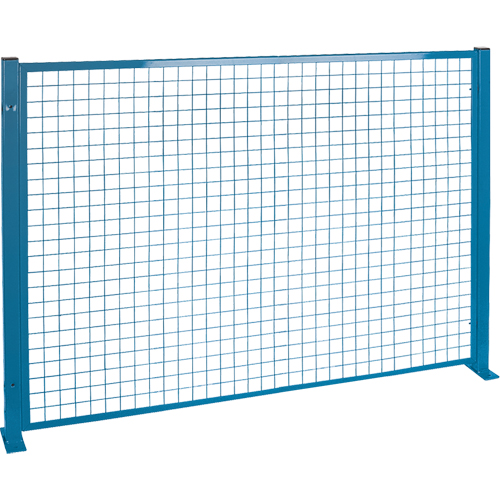 Perimeter Guards - Mesh Style, 4' H x 8' W, Blue Sécurité Médic