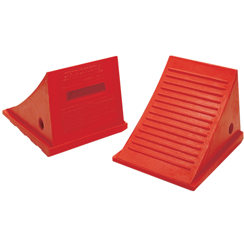 Cales-roue pour usage g&eacute;n&eacute;ral, Polyur&eacute;thane, Orange, 9" la x 11-1/2" p x 8-1/2" h Sécurité Médic