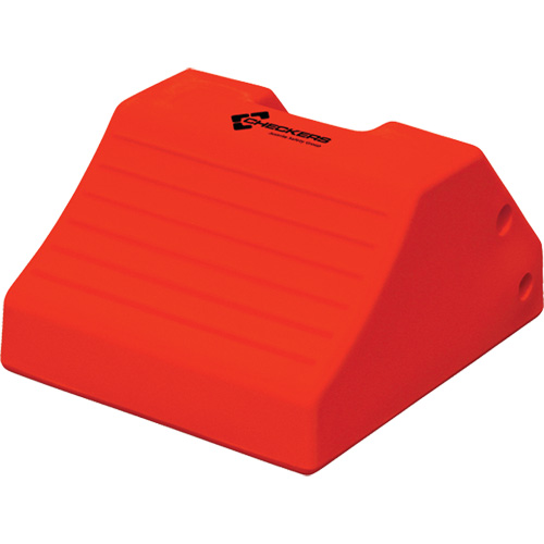 Heavy-Duty Wheel Chocks, Polyurethane, Safety Yellow, 15-1/2" W x 17-7/10" D x 10" H Sécurité Médic