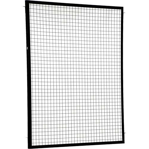 Adjustable Perimeter Guard Panel, 6' H x 5' W, Black Sécurité Médic