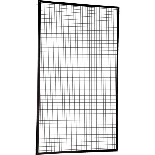 Adjustable Perimeter Guard Panel, 8' H x 5' W, Black Sécurité Médic