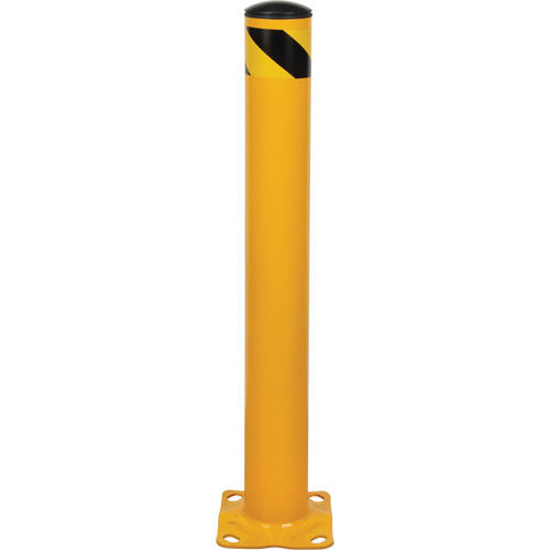 Butoir, Acier, 36" h x 4-1/2" la, Jaune Sécurité Médic