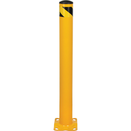 Butoir, Acier, 42" h x 4-1/2" la, Jaune Sécurité Médic