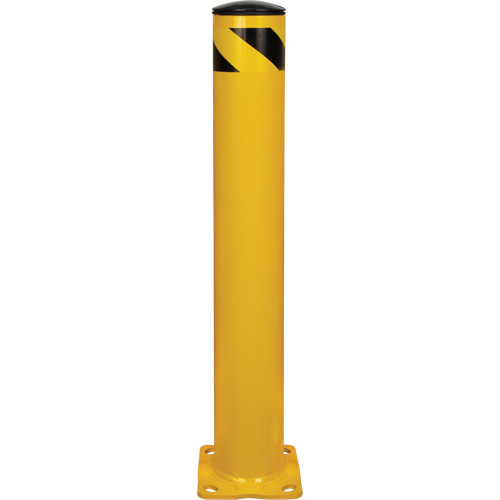 Butoir de s&eacute;curit&eacute;, Acier, 36" h x 5-1/2" la, Jaune Sécurité Médic