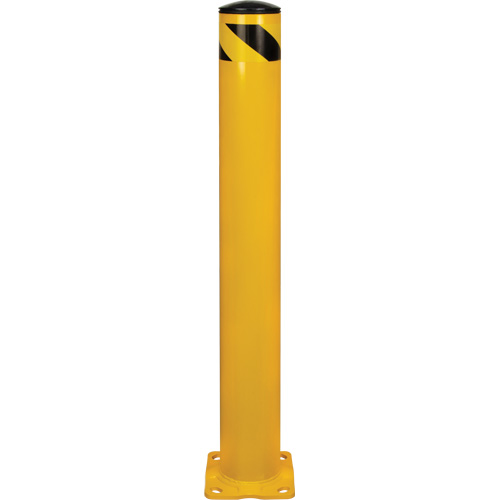 Butoir de s&eacute;curit&eacute;, Acier, 42" h x 5-1/2" la, Jaune Sécurité Médic
