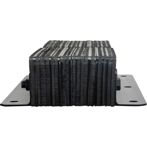 Laminated Dock Bumpers, Vertical, Rubber, 11" W x 4" D x 24" H Sécurité Médic