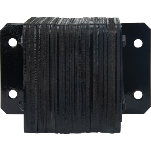 Laminated Dock Bumpers, Horizontal, Rubber, 12" W x 4" D x 10" H Sécurité Médic