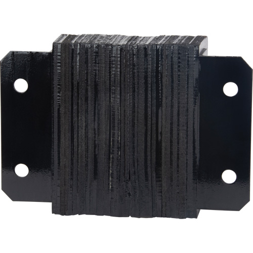 Laminated Dock Bumpers, Horizontal, Rubber, 12" W x 4" D x 10" H Sécurité Médic