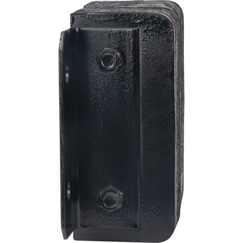 Laminated Dock Bumpers, Horizontal, Rubber, 12" W x 4" D x 10" H Sécurité Médic