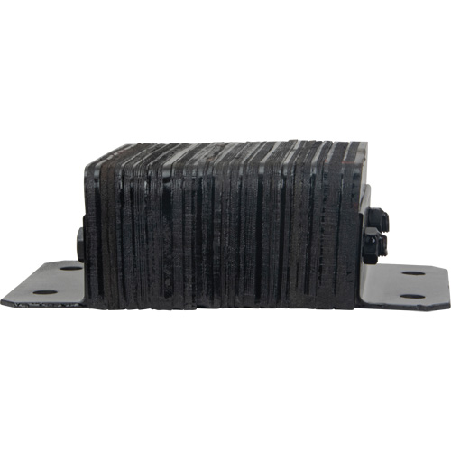 Laminated Dock Bumpers, Horizontal, Rubber, 12" W x 4" D x 10" H Sécurité Médic