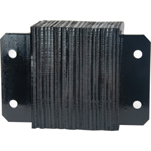 Laminated Dock Bumpers, Horizontal, Rubber, 12" W x 6" D x 10" H Sécurité Médic